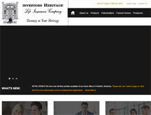 Tablet Screenshot of investorsheritage.com